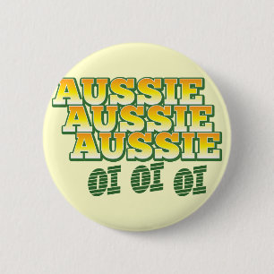 Aussie Aussie Aussie oi Ronde Button 5,7 Cm