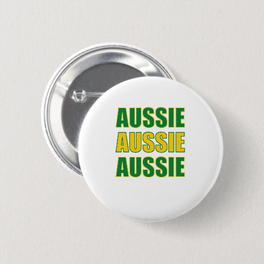 Aussie Aussie Aussie Ronde Button 5,7 Cm (Voorkant /achterkant)