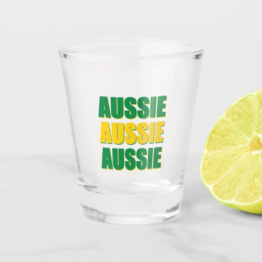 Aussie Aussie Aussie Shot Glas (Voorkant)
