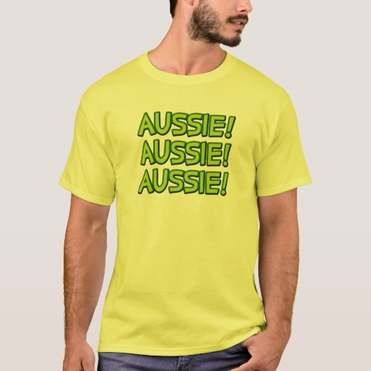 Aussie! Aussie! Aussie! T-shirt (Voorkant)