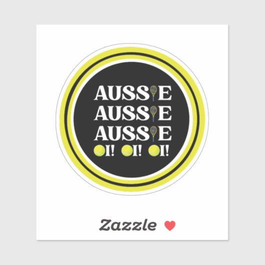 Aussie Aussie Aussie Tennis Sticker (Vel)
