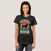 Aussie Australian Shepherd Always Be Yourself Dog  T-shirt (Voorkant volledig)