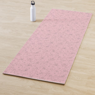 Aussie. Australian Shepherd hond yoga pose Yogamat