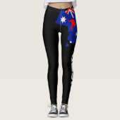 Aussie Australië Vlag Leggings voor Dames & Meisje (Voorkant)