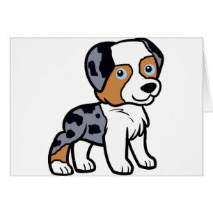 aussie blue merle cartoon