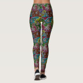 Aussie Blue Ringed Octopus Dot Art Leggings (Achterkant)