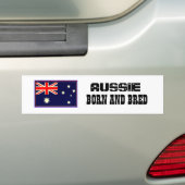 AUSSIE BORN EN BRED BUMPERSTICKER (Op auto)
