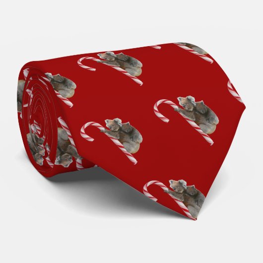 Aussie Christmas Koala avec Cravate Sucre de canne (Roulé)