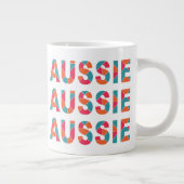 AUSSIE coloré nom personnalisé jumbo mug (Droite)