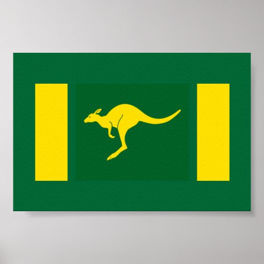 Aussie Colors Kangaroo Poster (Voorkant)