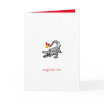 Aussie Crocodile-kerstkaart