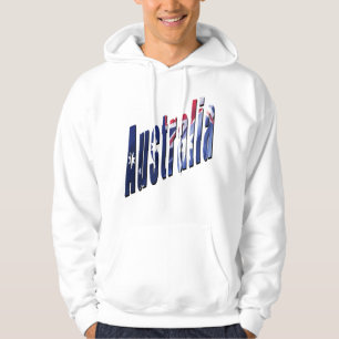 Aussie Dimensional Logo, Mannen White Hoodie