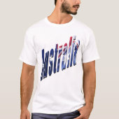 Aussie Dimensional Logo, Mannen Witte T-shirt (Voorkant)