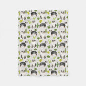 Aussie Dog Cactus Blanket - australische herder Fleece Deken (Voorkant)