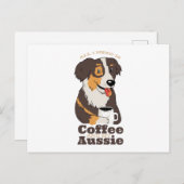 Aussie Dog Coffee Briefkaart (Voorkant / Achterkant)