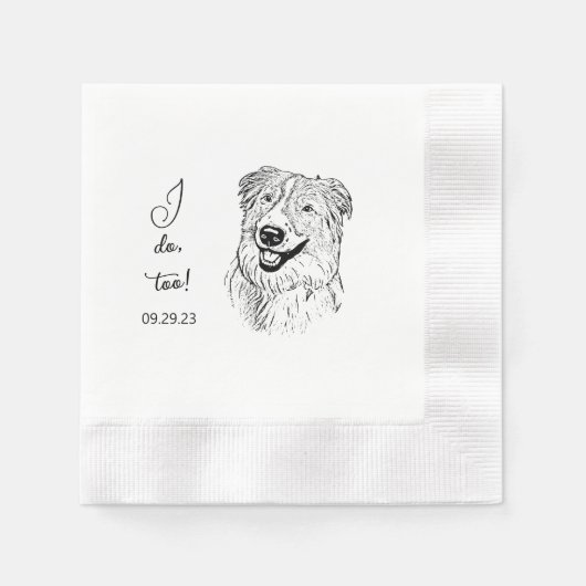 Aussie Dog gepersonaliseerd doe ik ook Servet (Voorkant)