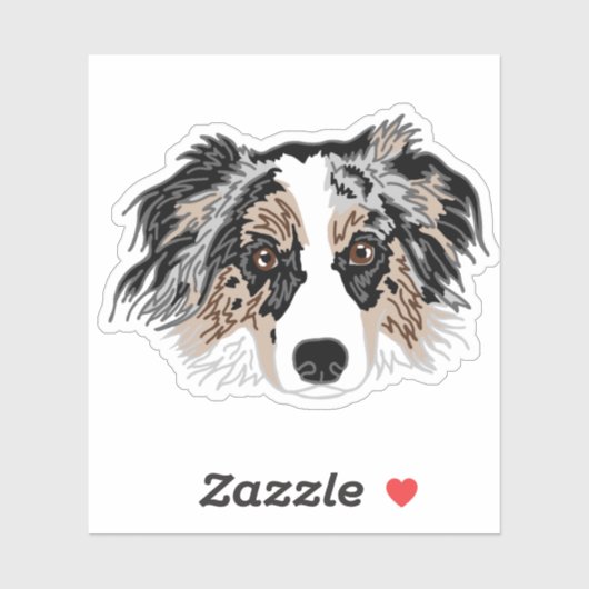 Aussie Dog Mom Mug Sticker (Vel)