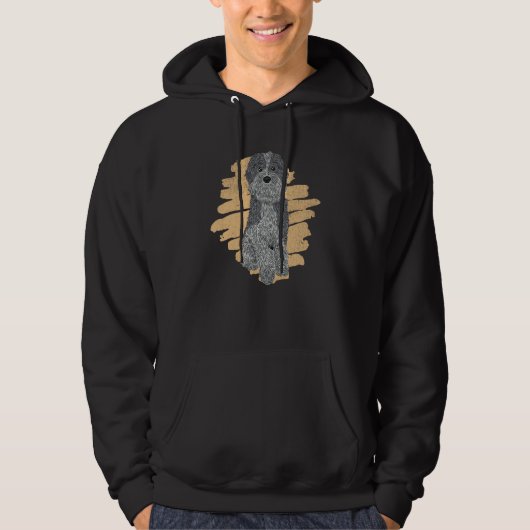 Aussie Doodle Dog Owner Mother & Father Cute Retro Hoodie (Voorkant)