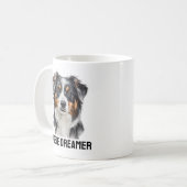 Aussie Dreamer Mug - Whimsical Australian Shepherd (Devant gauche)