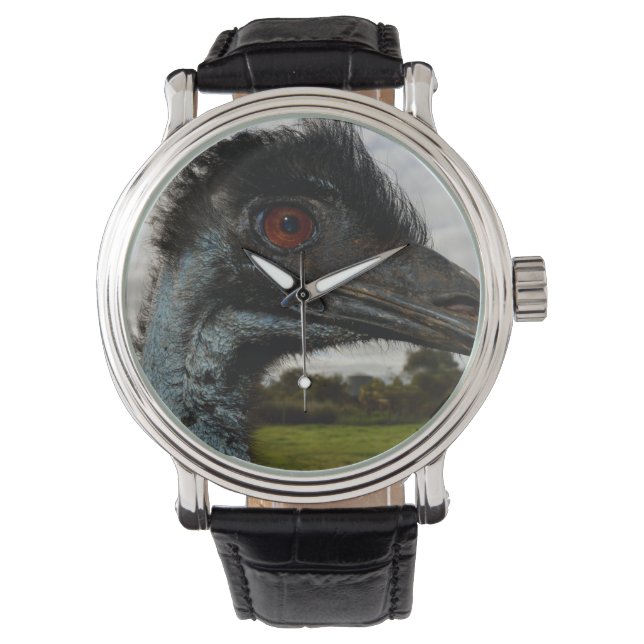 Aussie Emu Attraction Horloge (Voorkant)