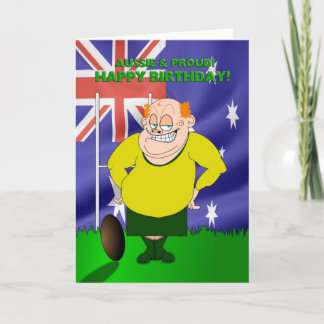 Aussie en de Trotse Kaart van de Verjaardag van