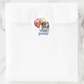 Aussie Gelukkige Verjaardagsballonnen Ronde Sticker (Tas)
