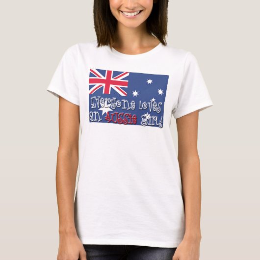 Aussie Girl T-shirt (Voorkant)