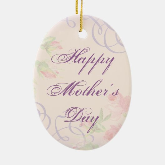 Aussie Heart Mam Ceramic Ornament (Achterkant)