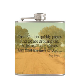 Aussie Henry Lawson Quote Drink Flask Heupfles