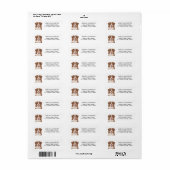 aussie hond australian shepherd retour adres etiket (Full Sheet)
