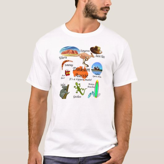 Aussie icons t-shirt (Voorkant)