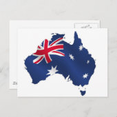 Aussie-kaartvlag Briefkaart (Voorkant / Achterkant)