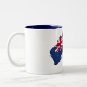 Aussie-kaartvlag Tweekleurige Koffiemok (Links)