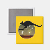 Aussie Kangaroo Acon Magnet (Recto/Verso)