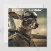 Aussie Kangaroo King Of The Airways, Carte Anniver (Devant)