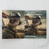 Aussie Kangaroo King Of The Airways, Carte Anniver (Intérieur)