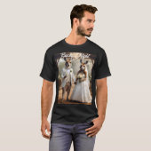 Aussie Kangoeroe Wit Bruiloft, Bucks Nachtshirt T-shirt (Voorkant volledig)