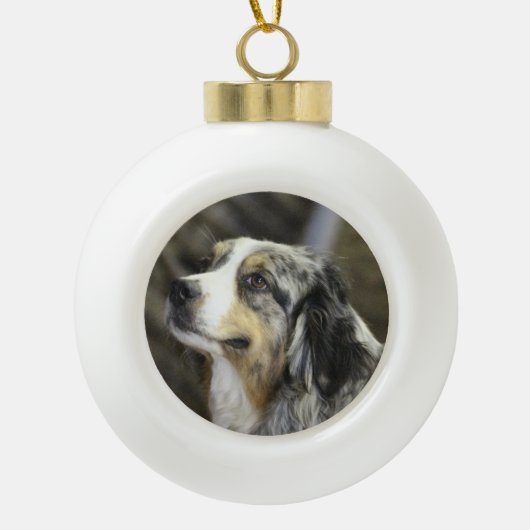 Aussie Keramische Bal Ornament (Voorkant)