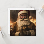 Aussie Kerstbeer Enkelzijdige Kaart (Voorkant / Achterkant in situ)