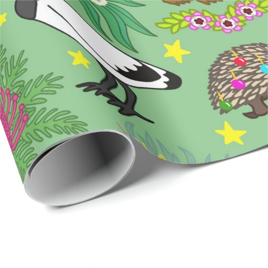 Aussie Kerstmis Cadeaupapier (Rol Hoek)