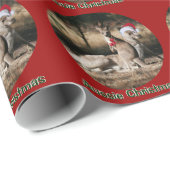 Aussie Kerstmis Kangaroos Gift Wrap Cadeaupapier (Rol Hoek)