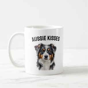 Aussie Kisses - Schattigee Australian Shepherd Dog Koffiemok
