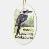 Aussie Laughing Kookaburra Keramisch Ornament (Links)