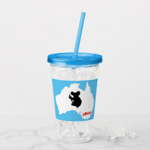 Aussie Love Koala White Acryl Drinkbeker