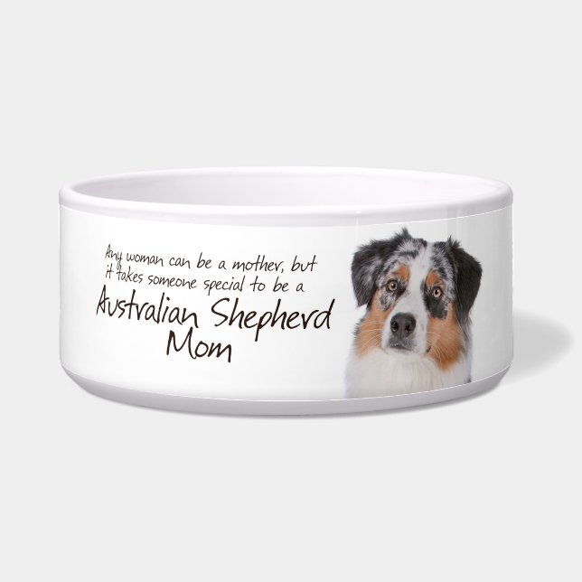 Aussie mama Dog Bowl Voerbakje (Voorkant)
