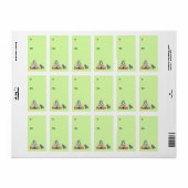 Aussie Puppy Christmas Gift tag Étiquette (Feuille entière)