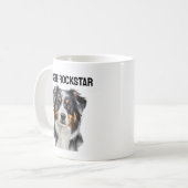 Aussie Rockstar Mug - Cool Australian Shepherd Cad (Devant gauche)