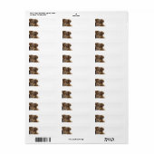 aussie rode tri pup etiket (Full Sheet)