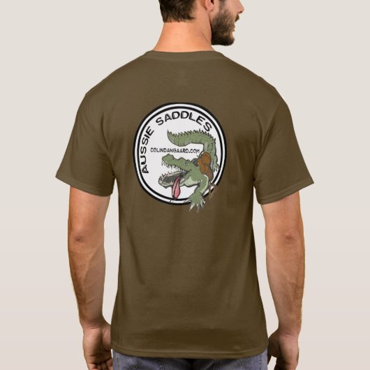 Aussie Saddles Logo Croc T-shirt (Achterkant)