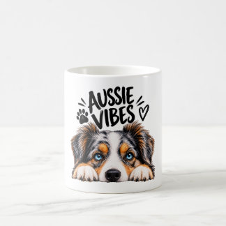 Aussie-sfeer Cute Australian Shepherd-hondliefhebb Koffiemok